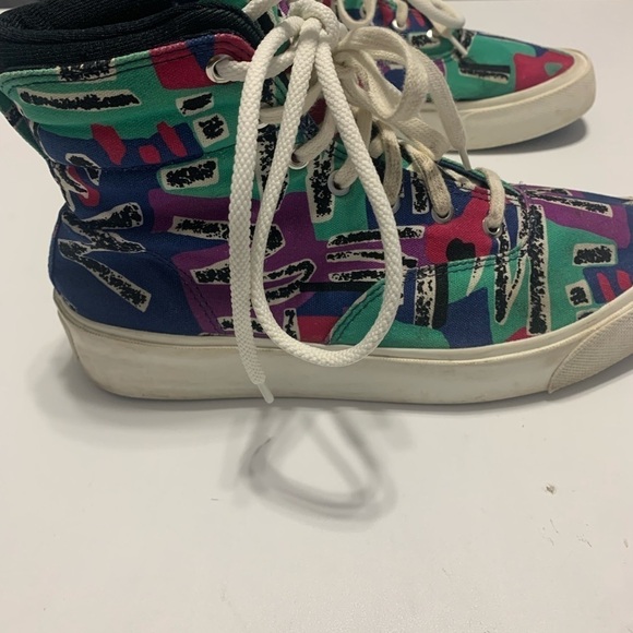 Converse Essential Hi Top Multi Color Skid Grip Sneakers - Picture 7 of 16